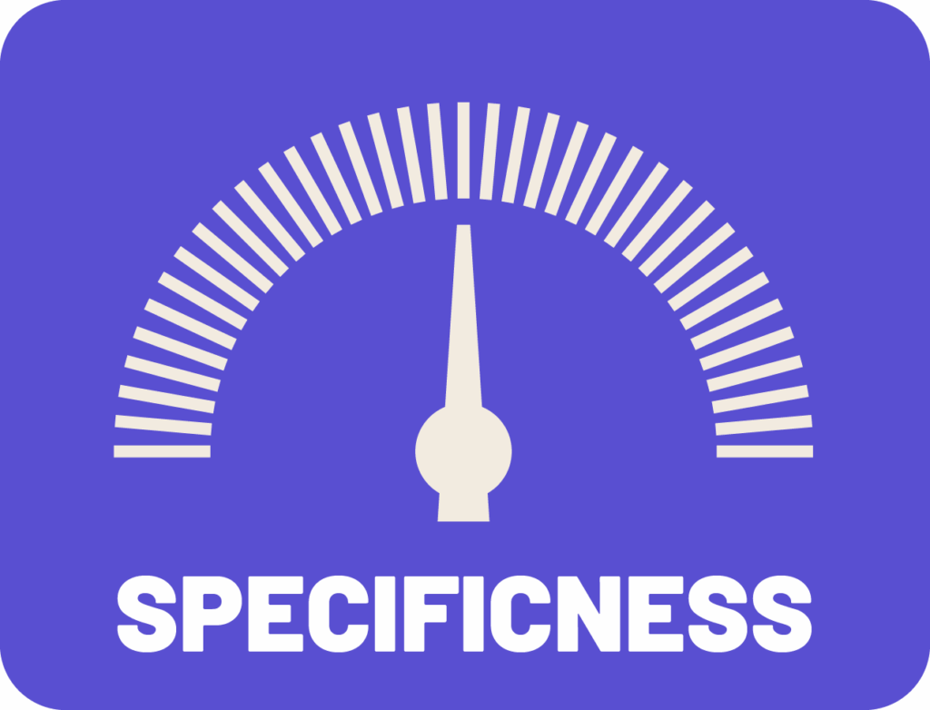 Specificness dial at 50%